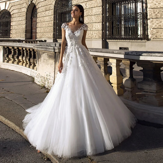 Tulle Ball Gown Wedding Dress