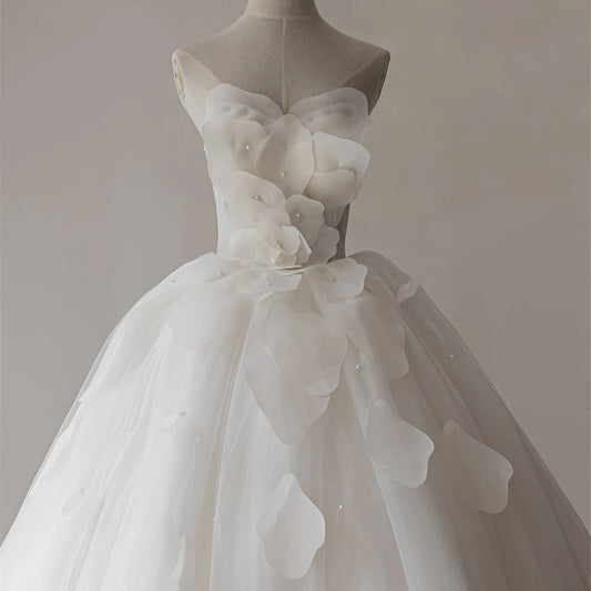 strapless Gorgeous Ball Gown Wedding Dress