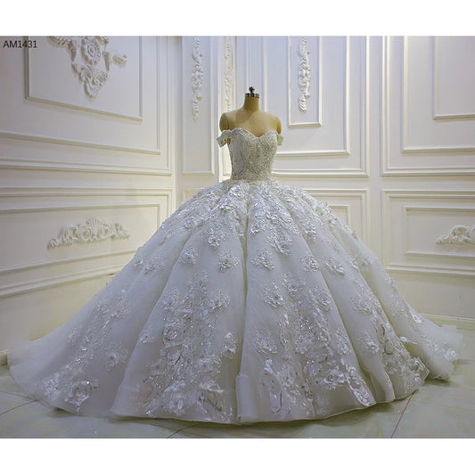 Luxury 2 In 1 Ball Gown Wedding Dress