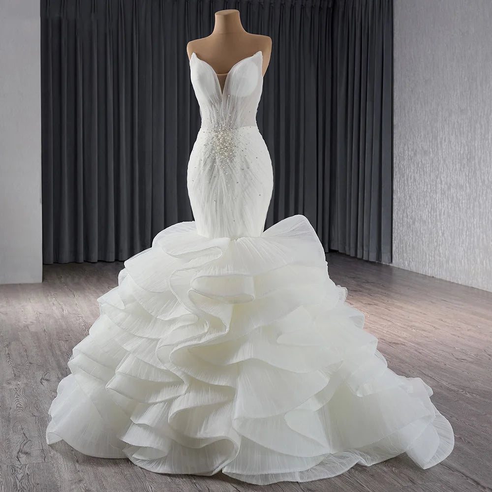 Princess mermaid wedding gown