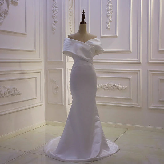 Simple 2 in 1  Mermaid Wedding Dress