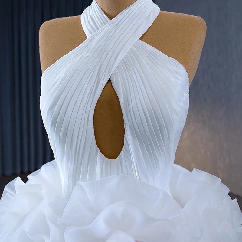 Boho Wedding Dress Satin A-line