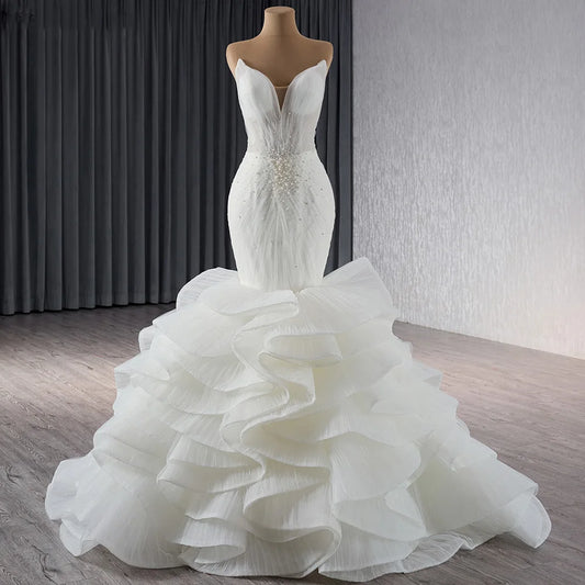 Princess mermaid wedding gown