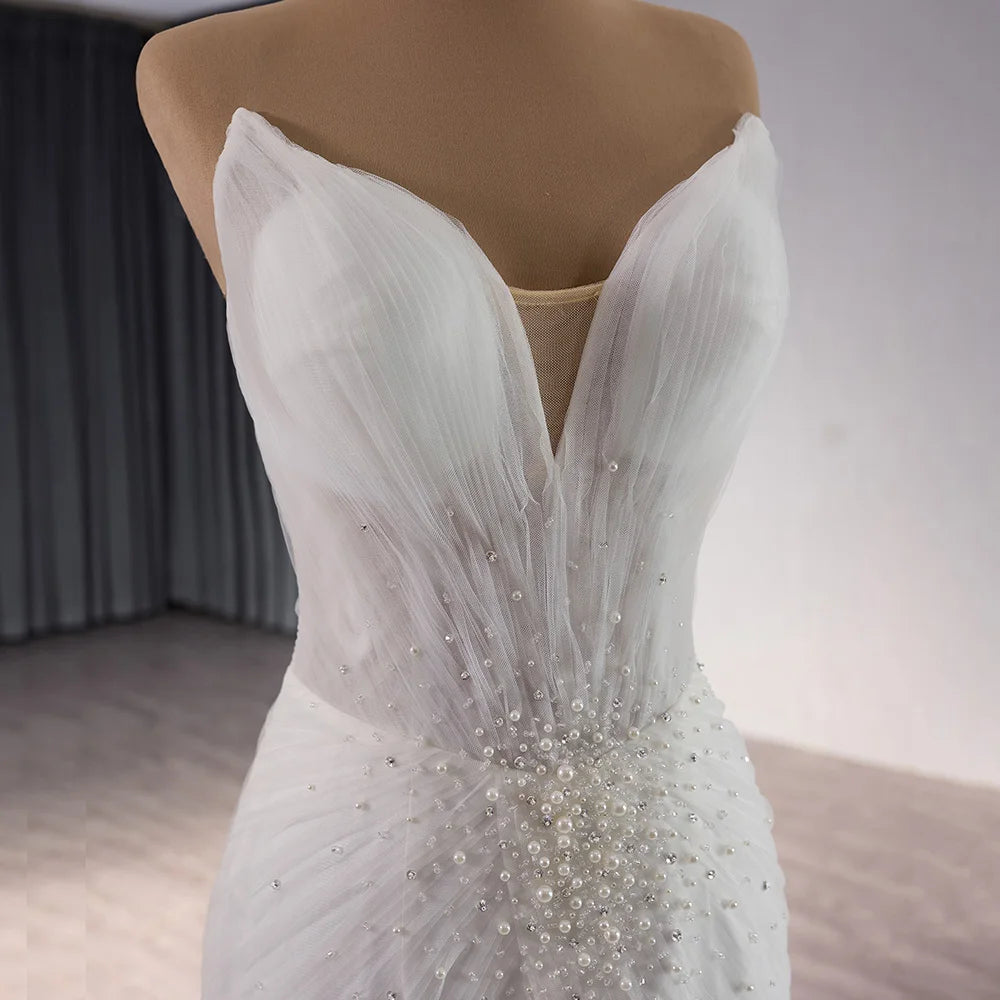 Princess mermaid wedding gown