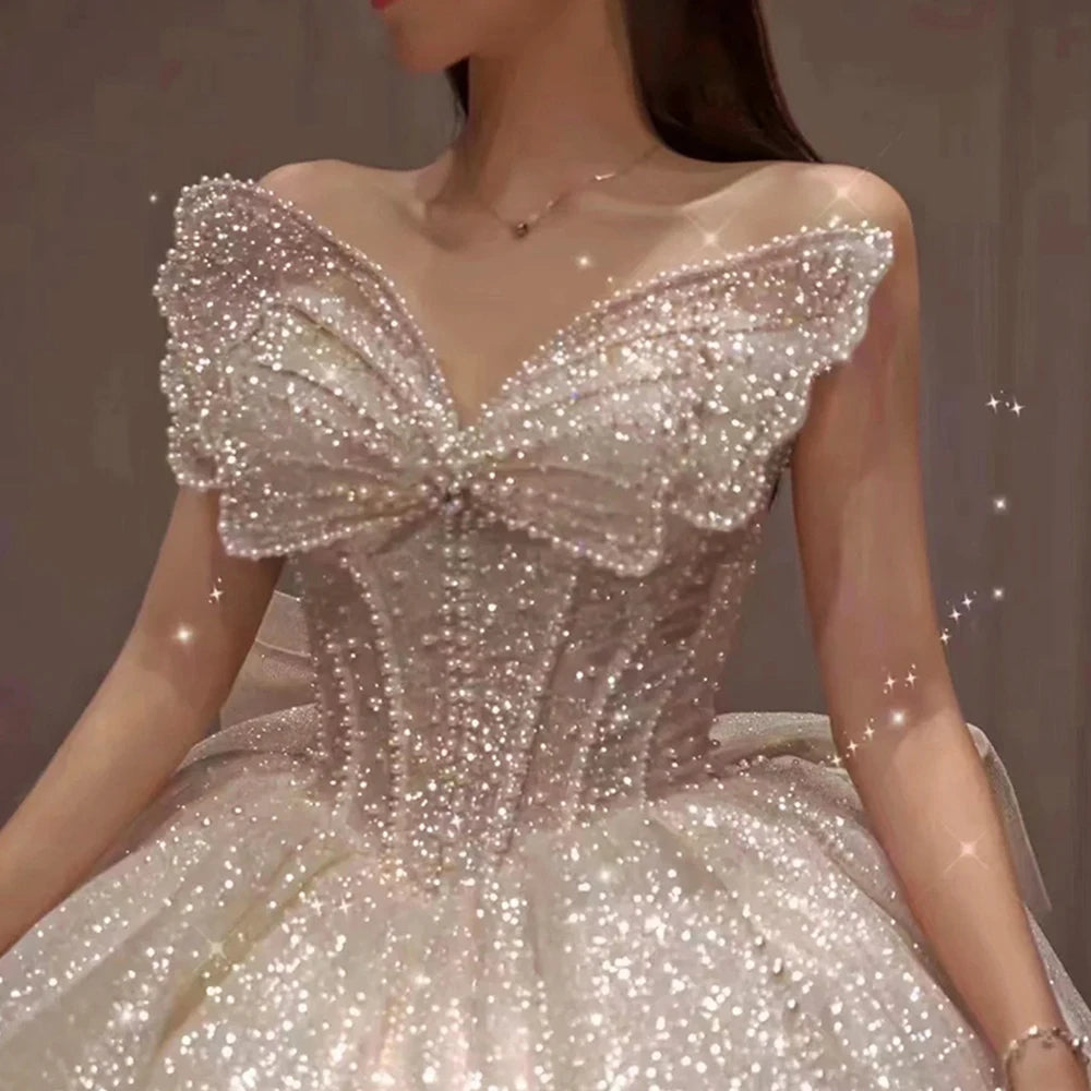 Pearls Butterfly ball gown