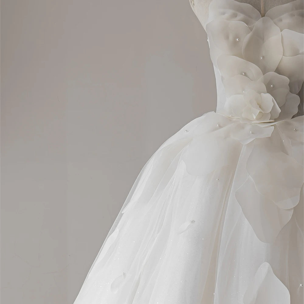 strapless Gorgeous Ball Gown Wedding Dress