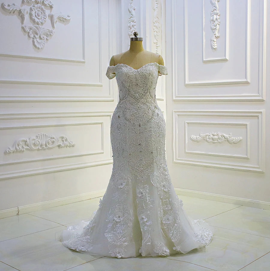 Luxury 2 In 1 Ball Gown Wedding Dress