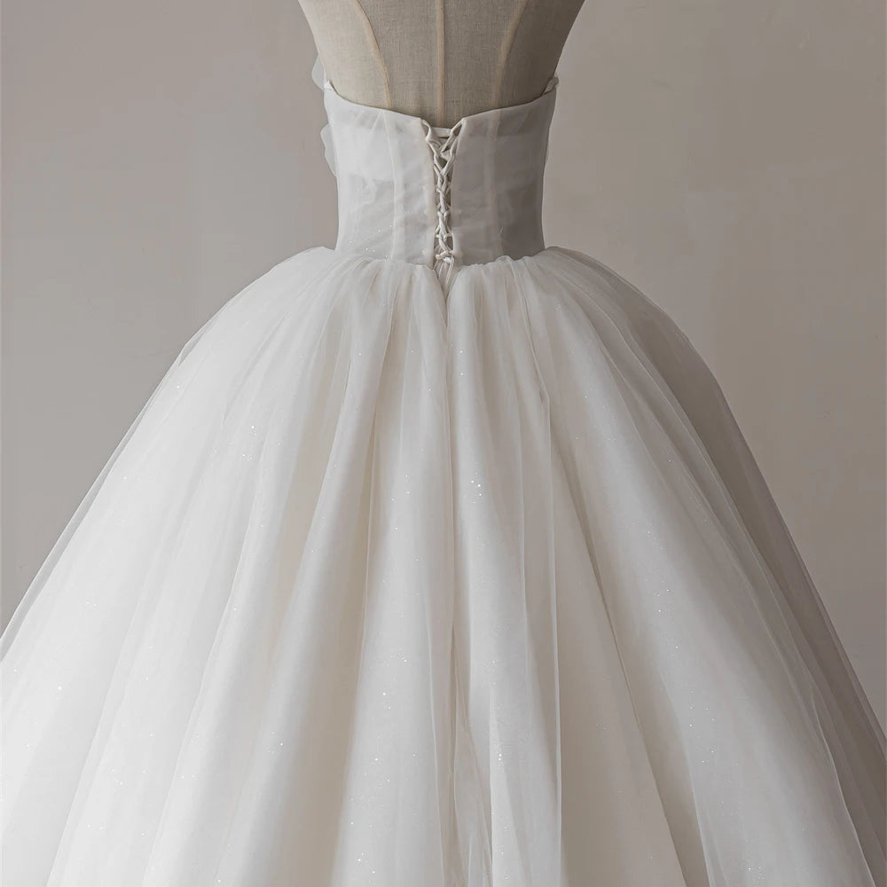 strapless Gorgeous Ball Gown Wedding Dress