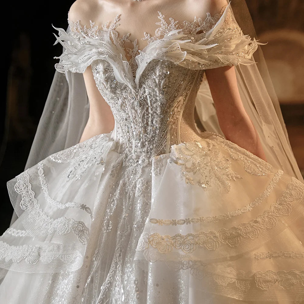 Novelty   Wedding Dresses Sequins   Embroidery Button