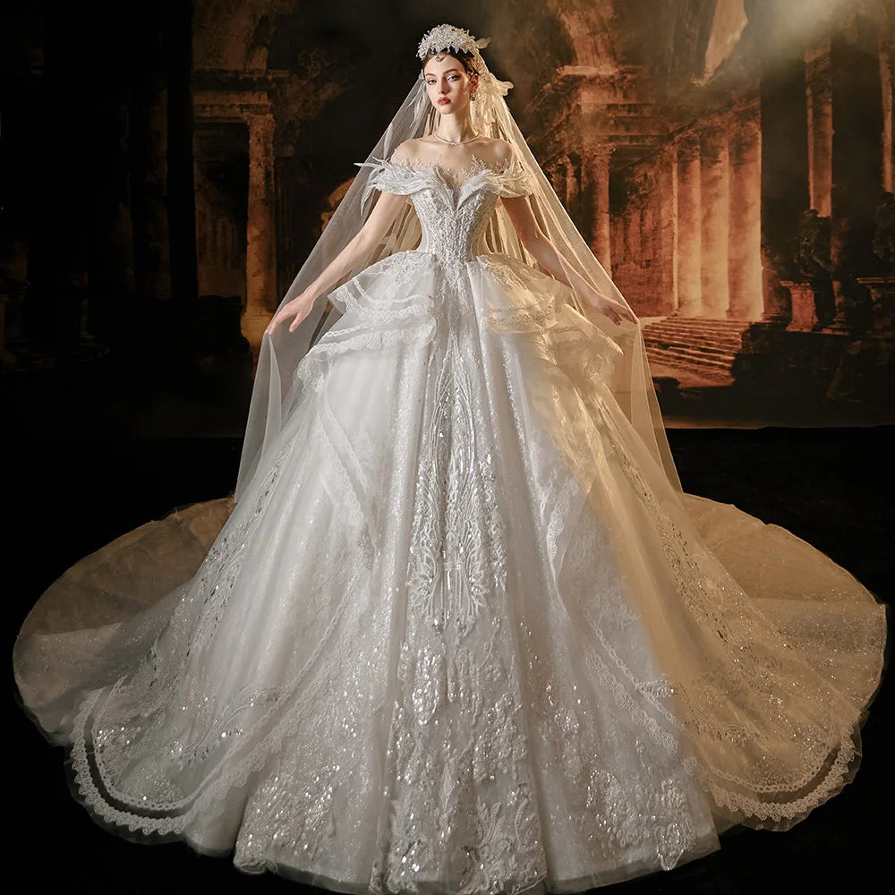 Novelty   Wedding Dresses Sequins   Embroidery Button
