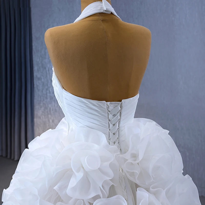Boho Wedding Dress Satin A-line