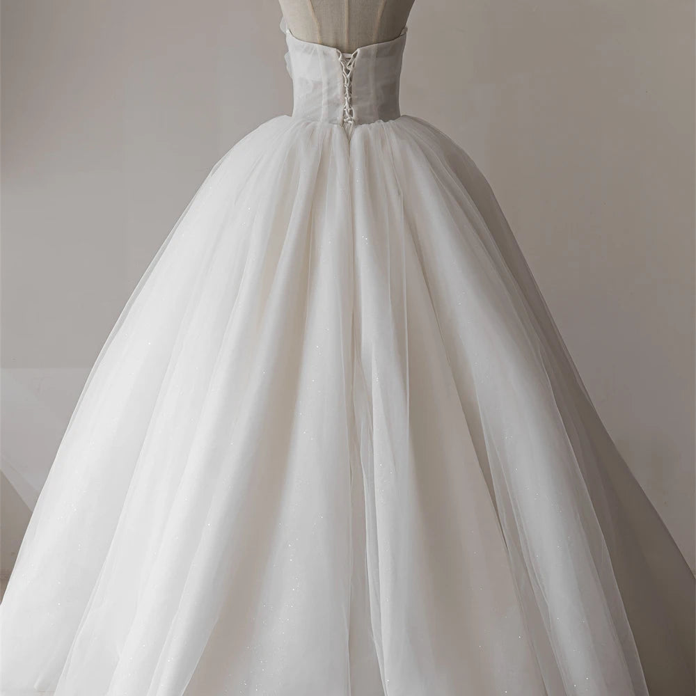 strapless Gorgeous Ball Gown Wedding Dress