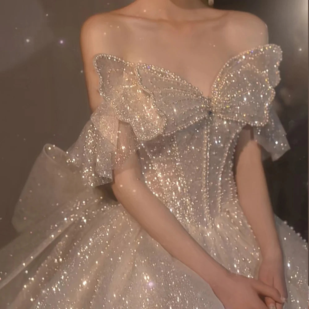 Pearls Butterfly ball gown